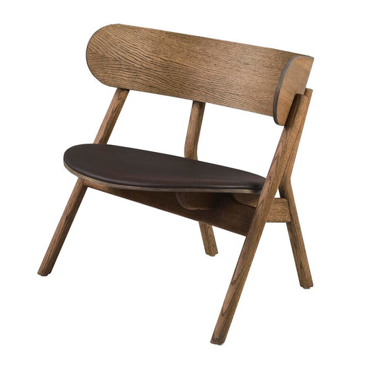 Northern Oaki lounge chair leather seat Smoked oak