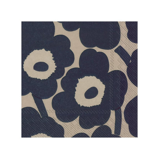 Marimekko Unikko servett 33x33 cm 20-pack Linen-blue