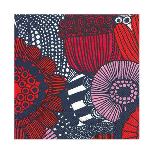 Marimekko Siirtolapuutarha napkin 33x33 cm 20-pack pink