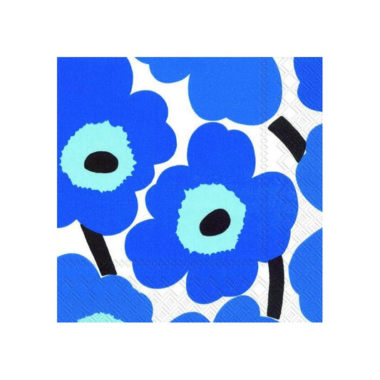 Marimekko Unikko servett 40x40 cm 20-pack Blå