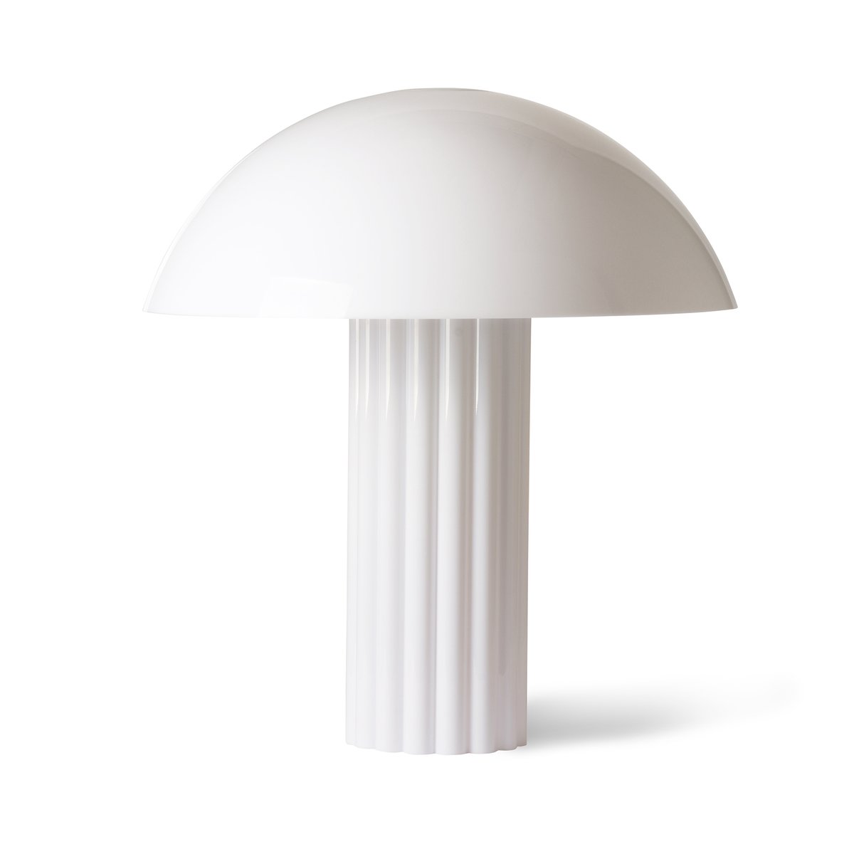 HKliving Cupola Tischleuchte 61cm Weiß