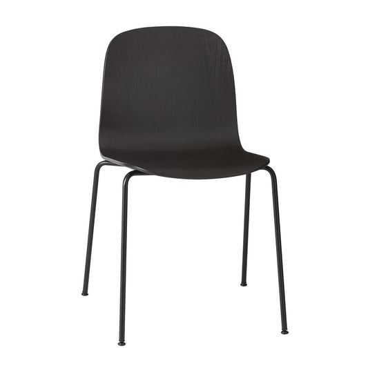 Muuto Visu Chair steel legs Black-black