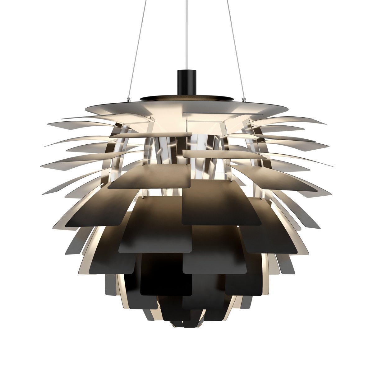 Louis Poulsen PH Artichoke pendant lamp Ø72 cm Black