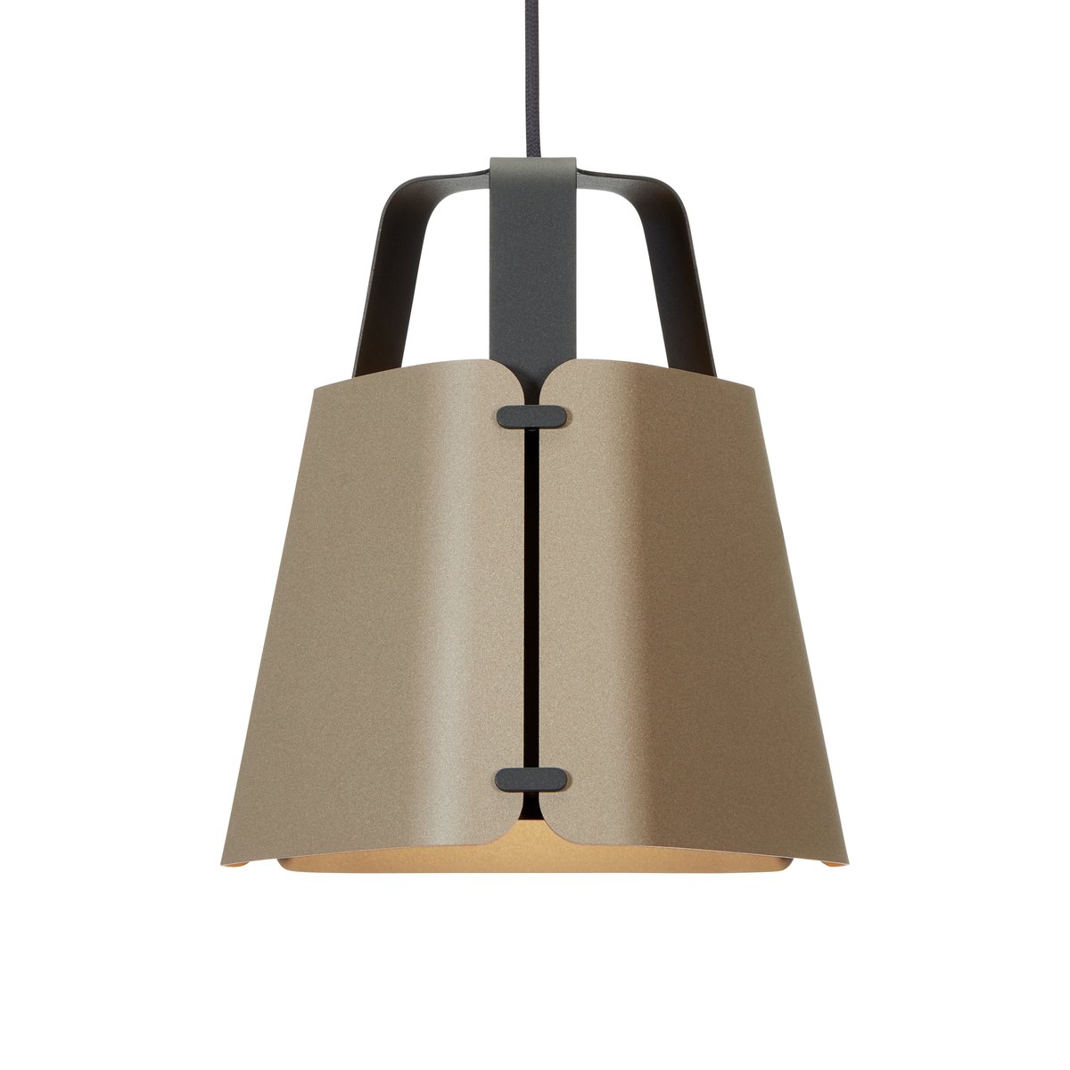 Belid Fold pendant lamp Ø27 cm anthracite-sand-structure