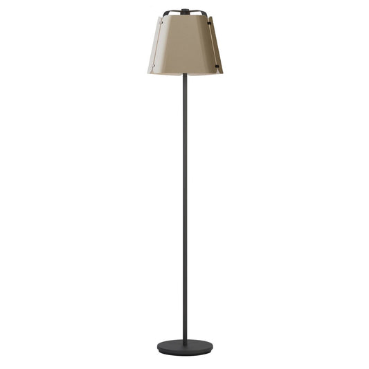 Belid Fold golvlampa Ø34 cm Antracit-Sandstruktur