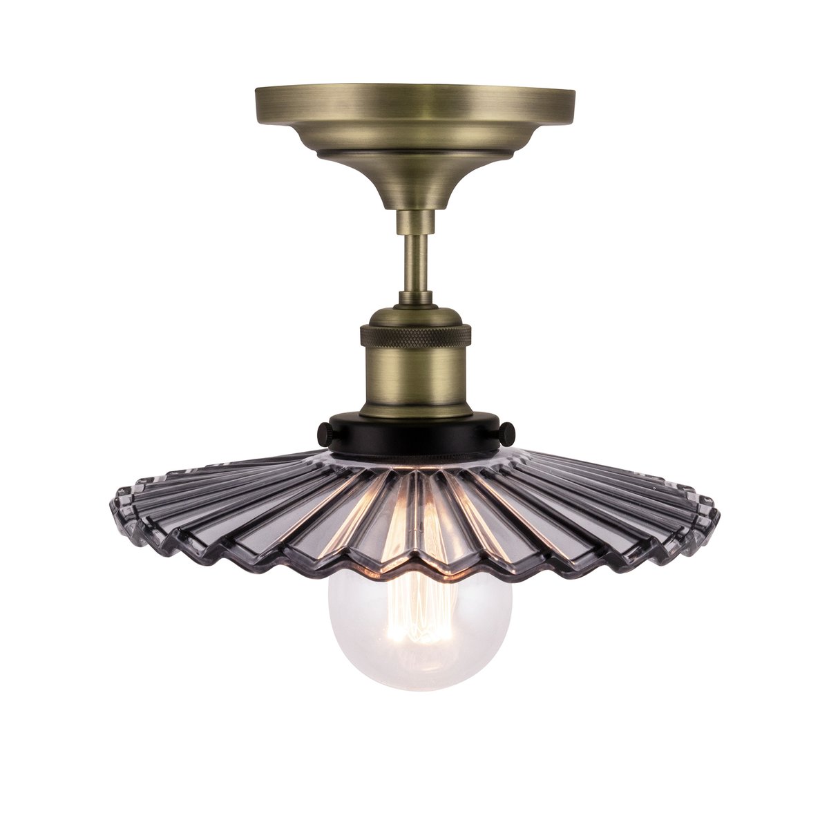 Globen Lighting Cobbler ceiling lamp 25 cm smoke