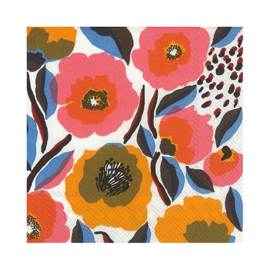 Marimekko Rosarium napkin 33x33 cm 20-pack white