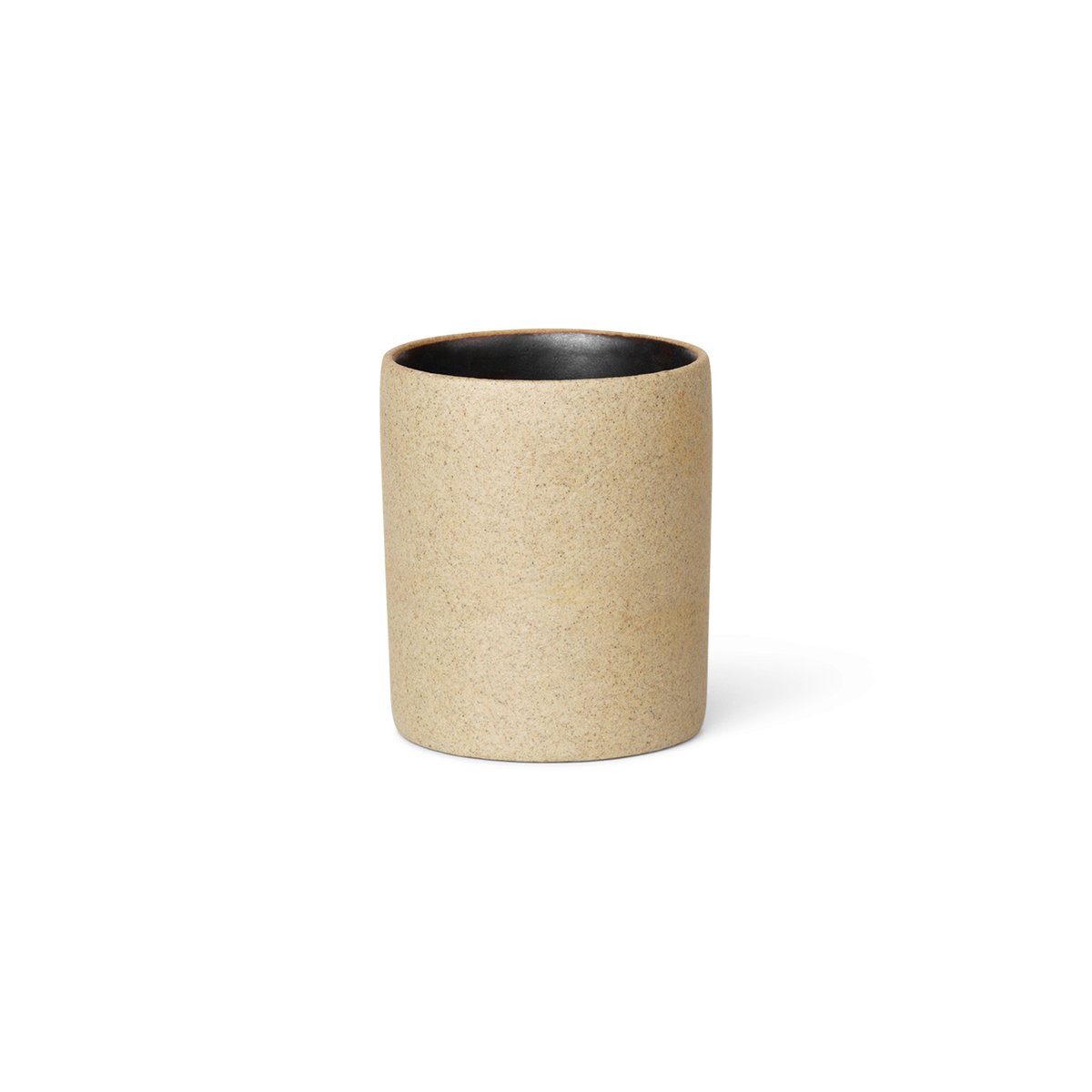 ferm LIVING Bon Verwahrungsdose klein Beige-schwarz