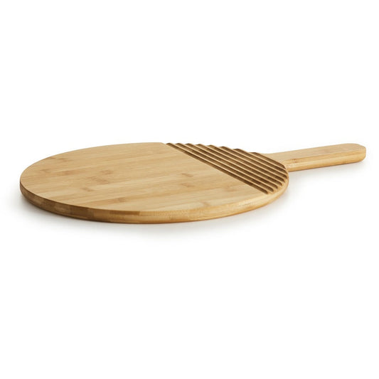 Sagaform Nature round cutting board bamboo with handle Ø30 cm