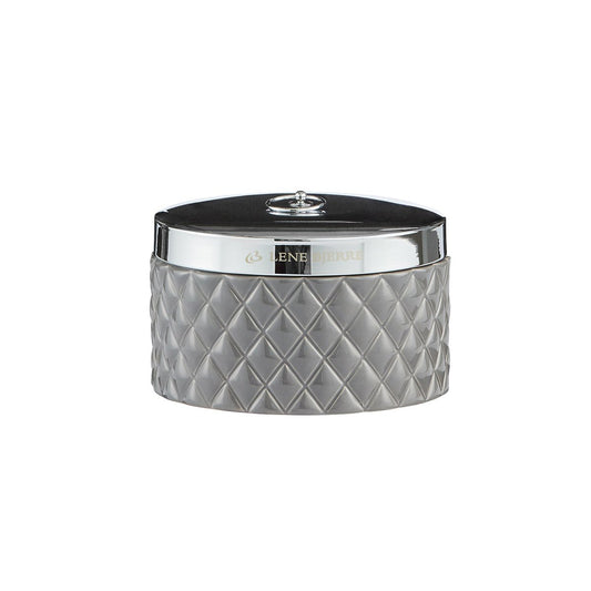 Lene Bjerre Portia storage box Ø15 cm grey-silver