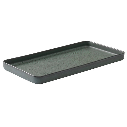 Aida Raw saucer 18x34 cm northern green