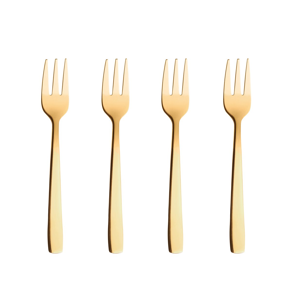 Aida Raw cake fork 4 pieces gold