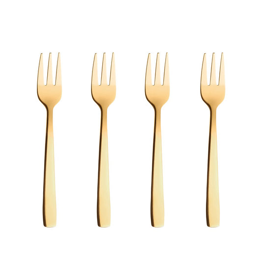 Aida Raw cake fork 4 pieces gold