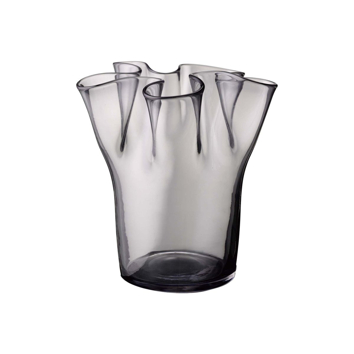 Aida Tulip Vase 20cm Smoke