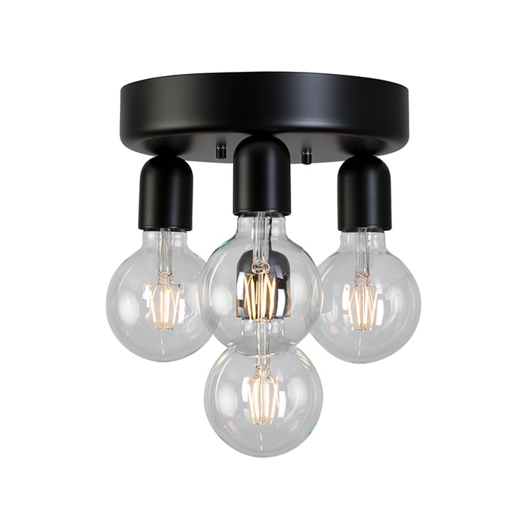 Belid Regal 4 ceiling lamp matte black