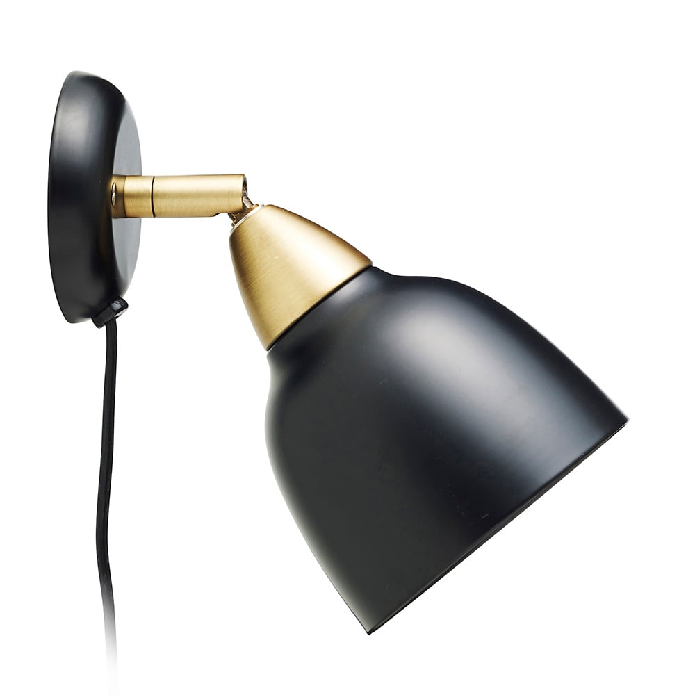 Superliving Urban vägglampa kort arm Matt real black (svart)