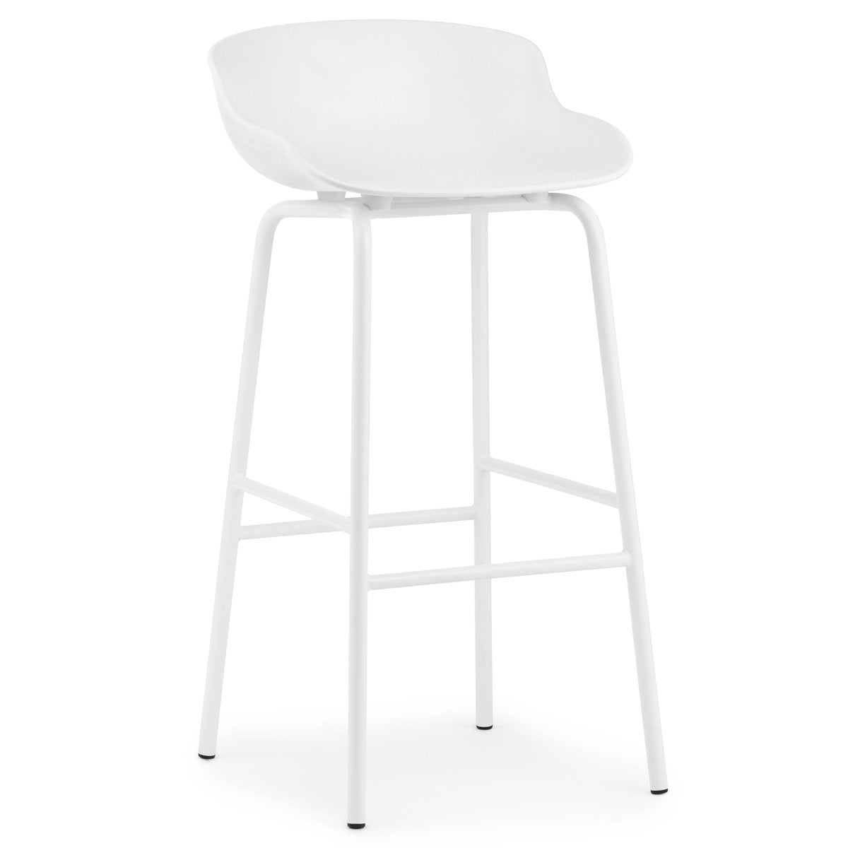 Normann Copenhagen Hyg barstol metallben 75 cm Vit