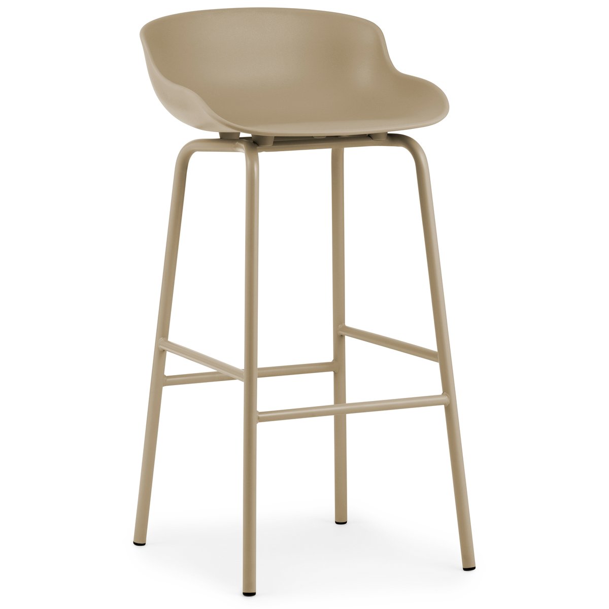 Normann Copenhagen Hyg barstol metallben 75 cm Sand