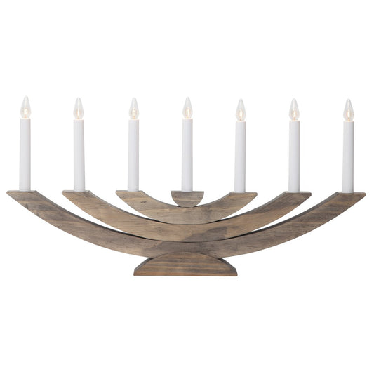 Star Trading Navida advent candle arch brown