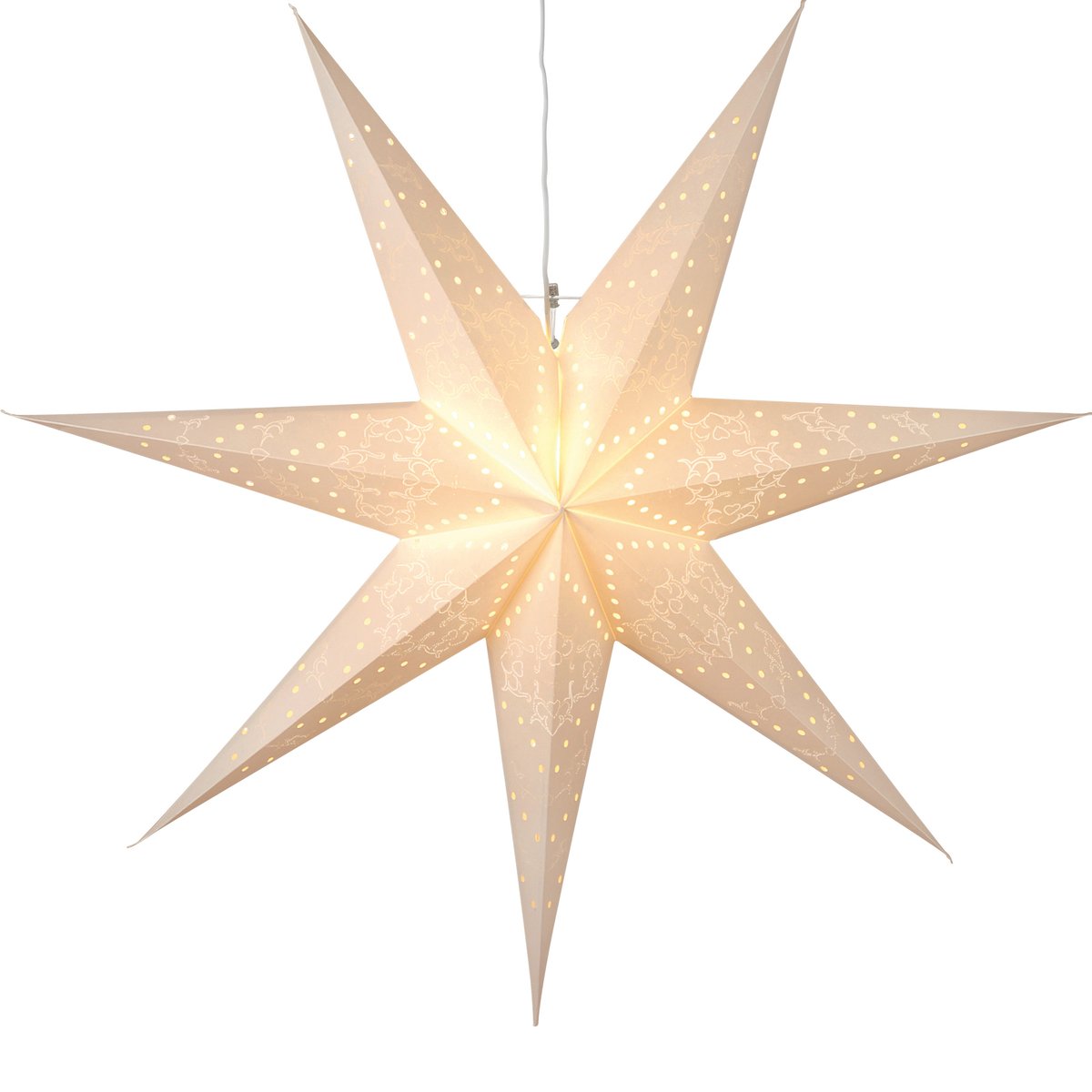 Star Trading Sensy Adventsstern 100cm Weiß