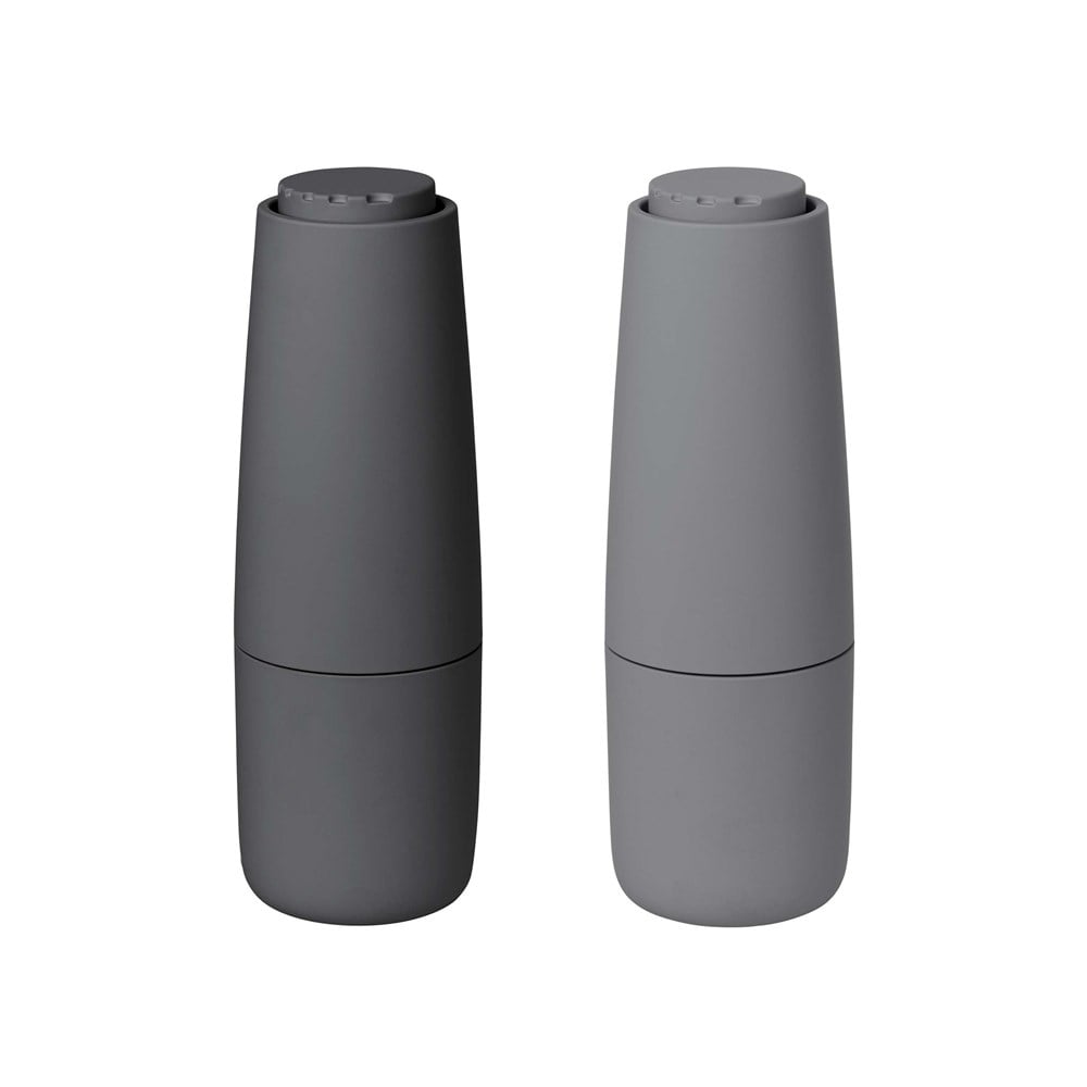 blomus Salpi salt and pepper mill plastic sharkskin-magnet (grey-grey)