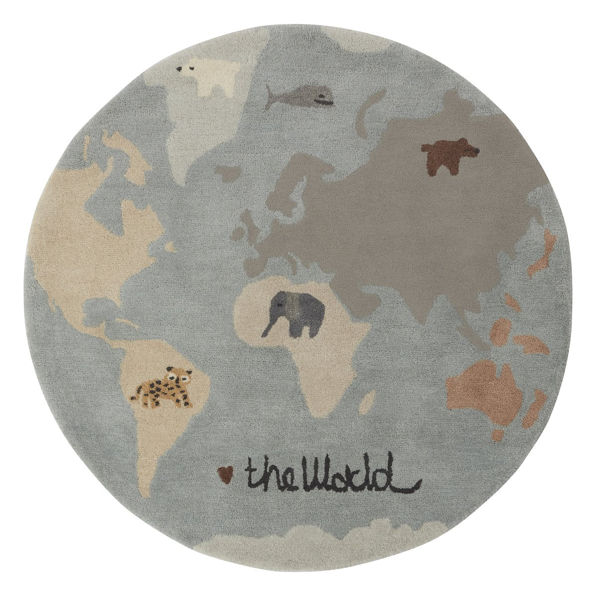 OYOY The world Kinderteppich Ø120cm Multi