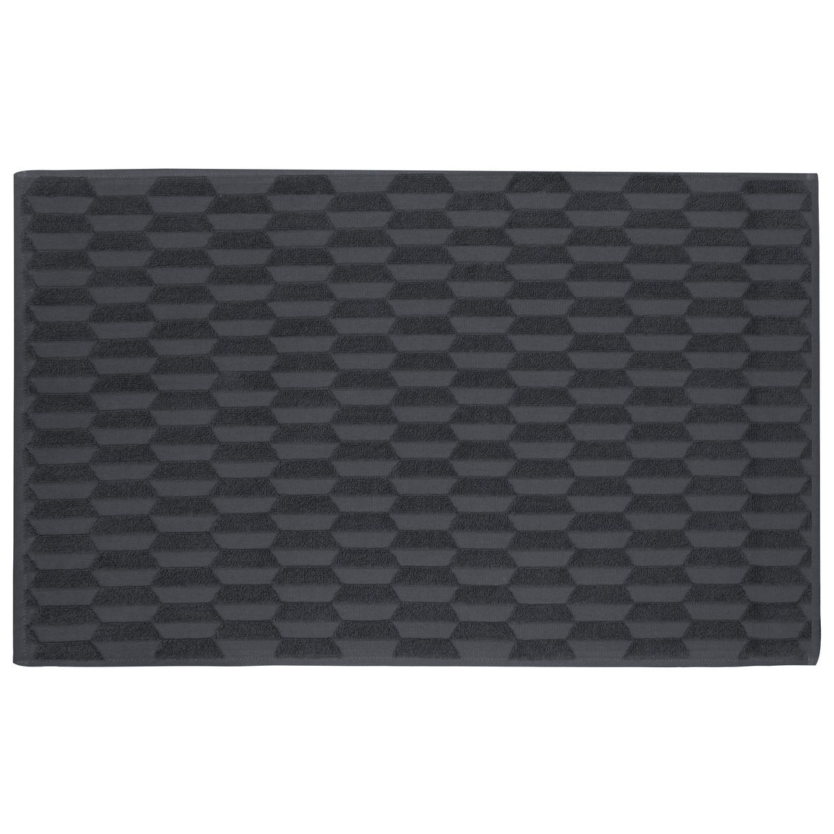 Mette Ditmer Geo bathroom mat 50x80 cm Anthracite