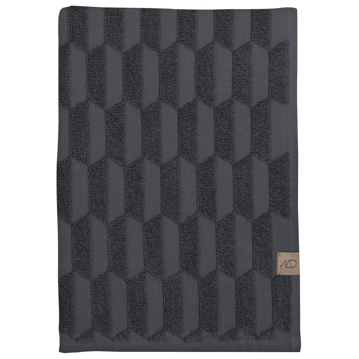 Mette Ditmer Geo towel 70x133 cm anthracite