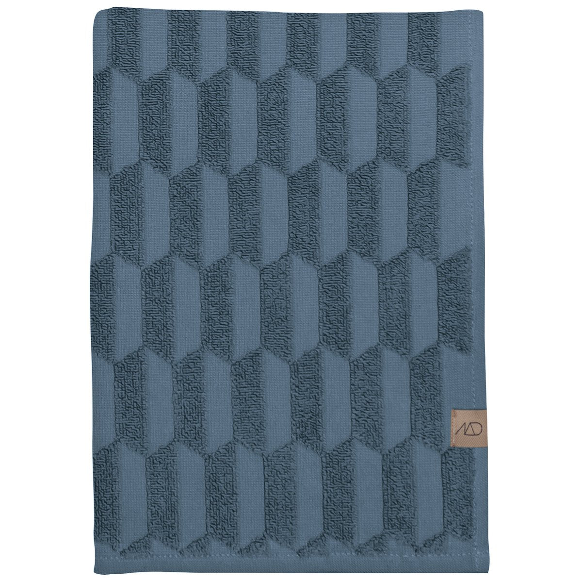 Mette Ditmer Geo badhandduk 70x133 cm Slate blue