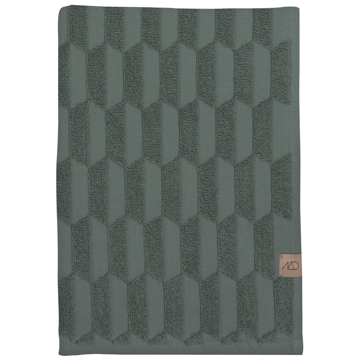 Mette Ditmer Geo handduk 50x95 cm Pine green