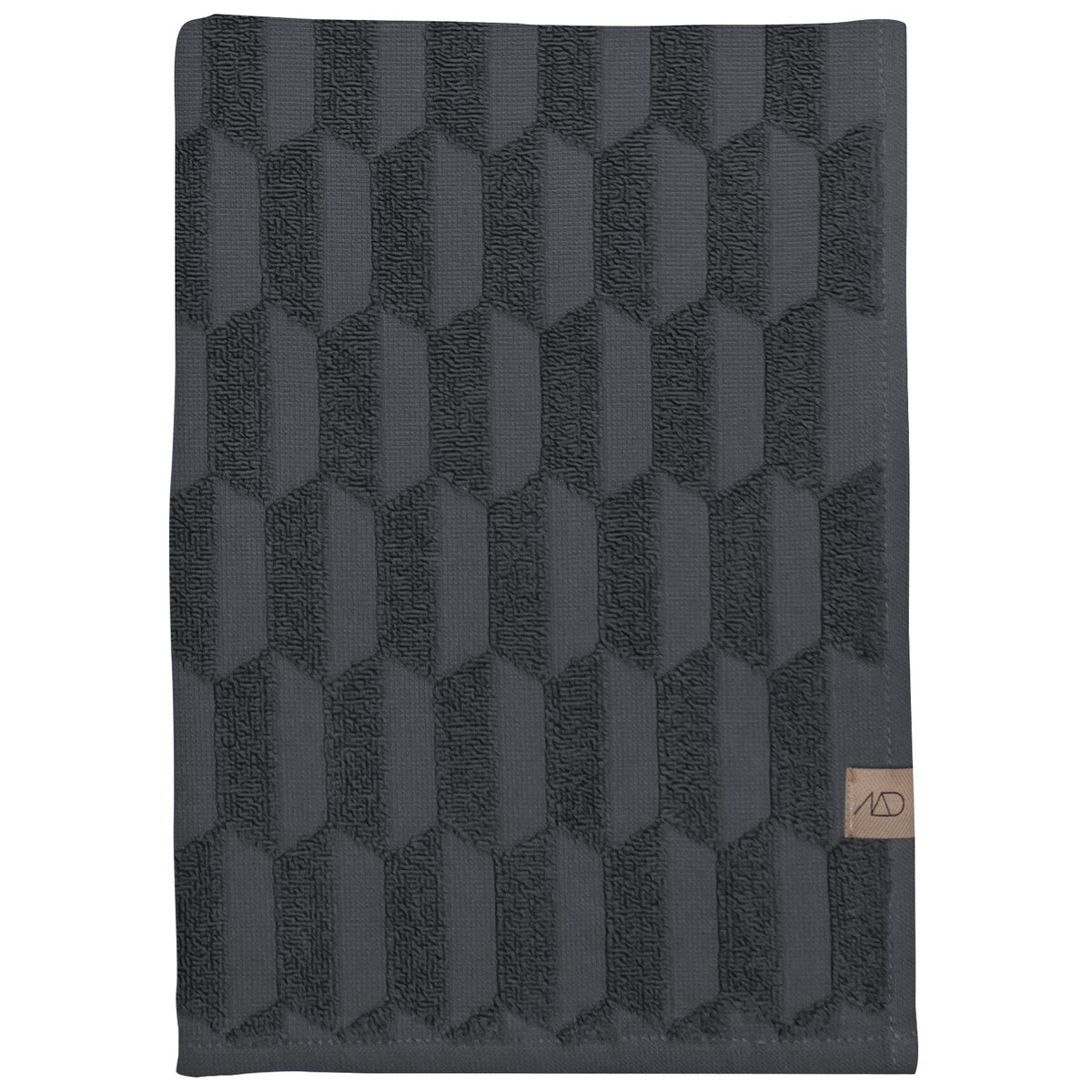 Mette Ditmer Geo towel 50x95 cm Anthracite