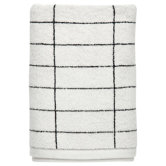 Mette Ditmer Tile Stone bath towel 70x140 cm black-off white