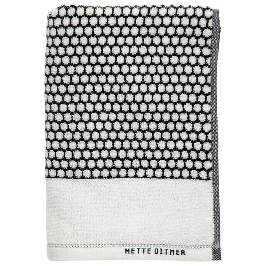 Mette Ditmer Grid towel 70x140 cm Black-off white