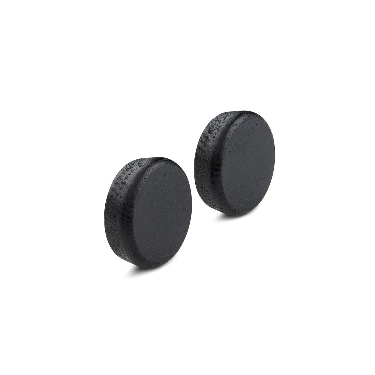 Gejst Flex Button knobs for magnetic strip 2-pack black-stained oak