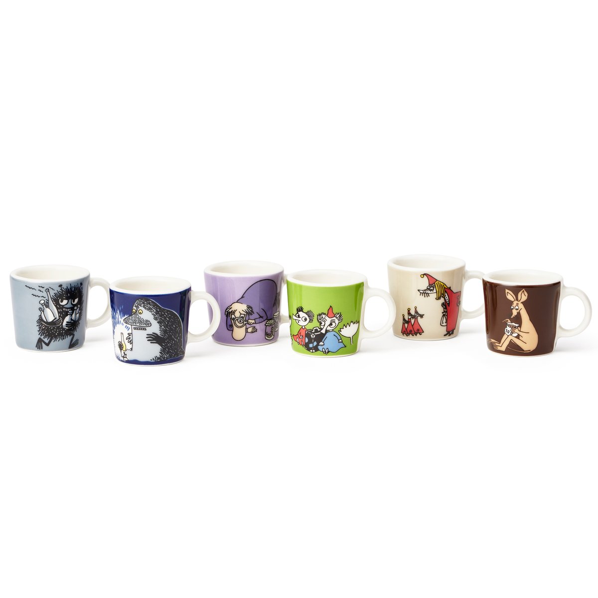 Arabia Moomin mini mugs 6-pack Andra classic multi