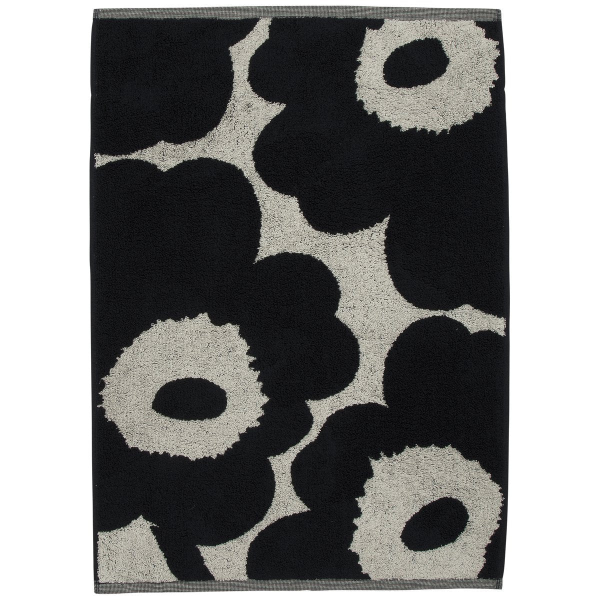 Marimekko Unikko towel natural white-dark blue 50x70 cm