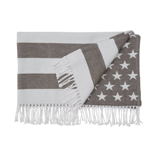 Lexington Icons Baby Flag Wolldecke 90 x 120cm Grey