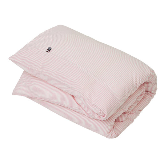 Lexington Icons Baby Pin Point påslakan 100x130 cm Pink-white