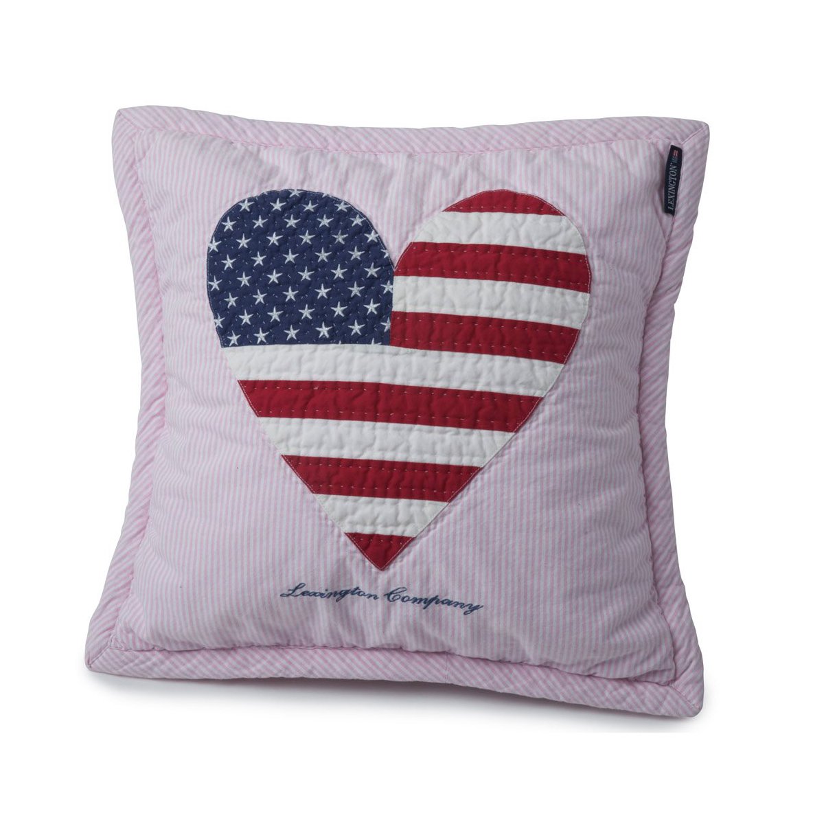 Lexington Icons Baby Quilted cushion cover heart 40x40 cm pink