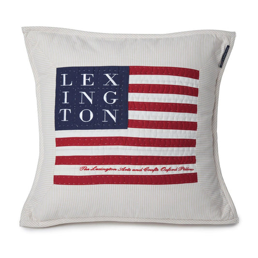 Lexington Icons Arts & Crafts cushion cover 50x50 cm beige-white