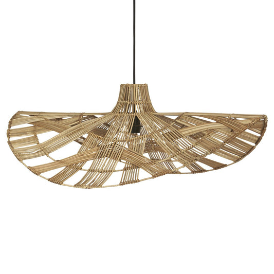 PR Home Wella Pendelleuchte Rattan 81cm Natur