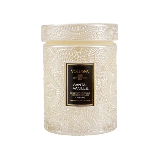 Voluspa Japonica Duftkerze in Glasdose 50 Stunden Santal Vanille