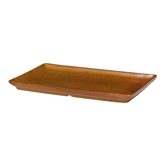 Broste Copenhagen Eli tallrik 12x20 cm Caramel brown