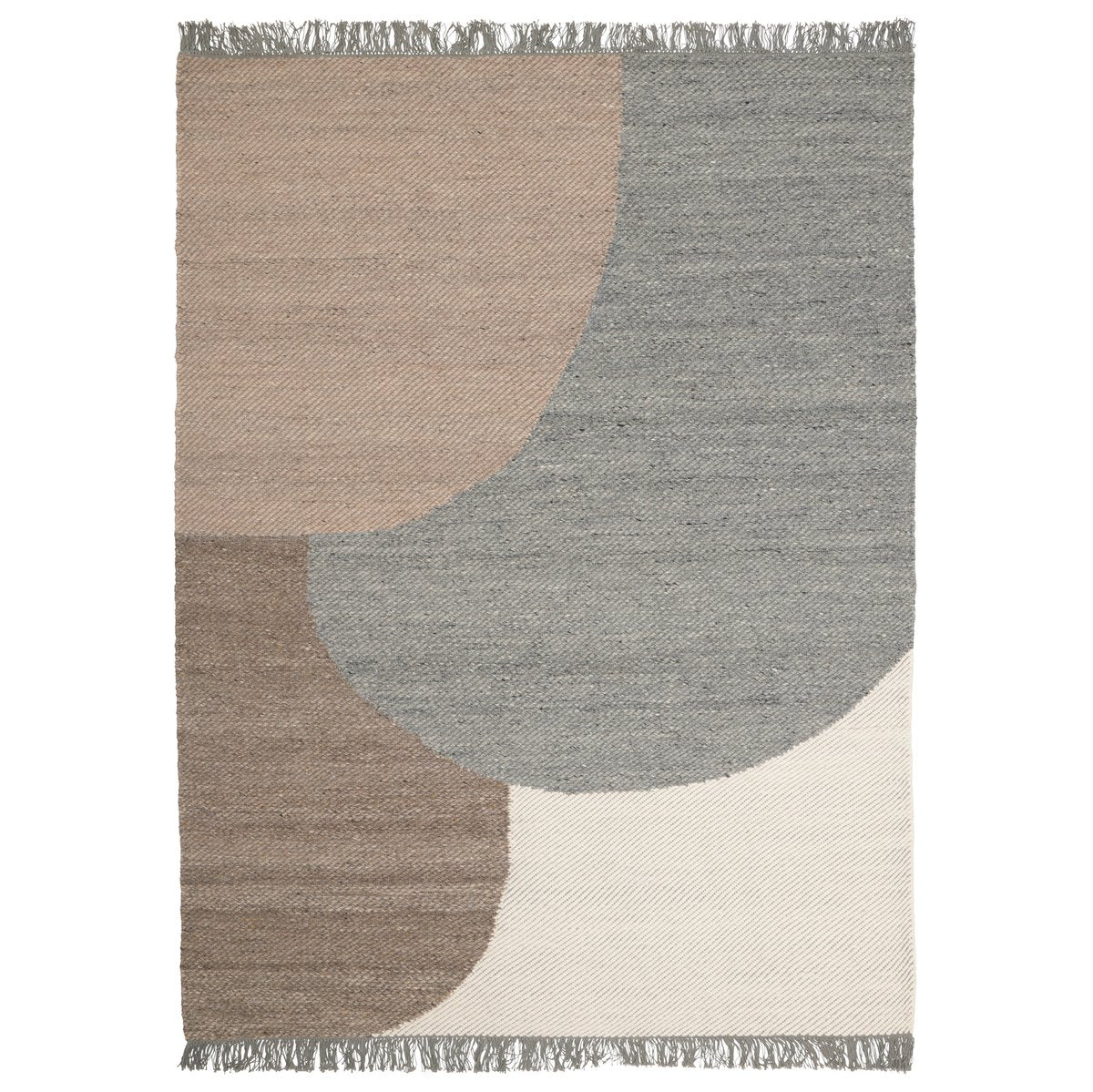 Linie Design Eik Wollteppich 140 x 200cm Grey