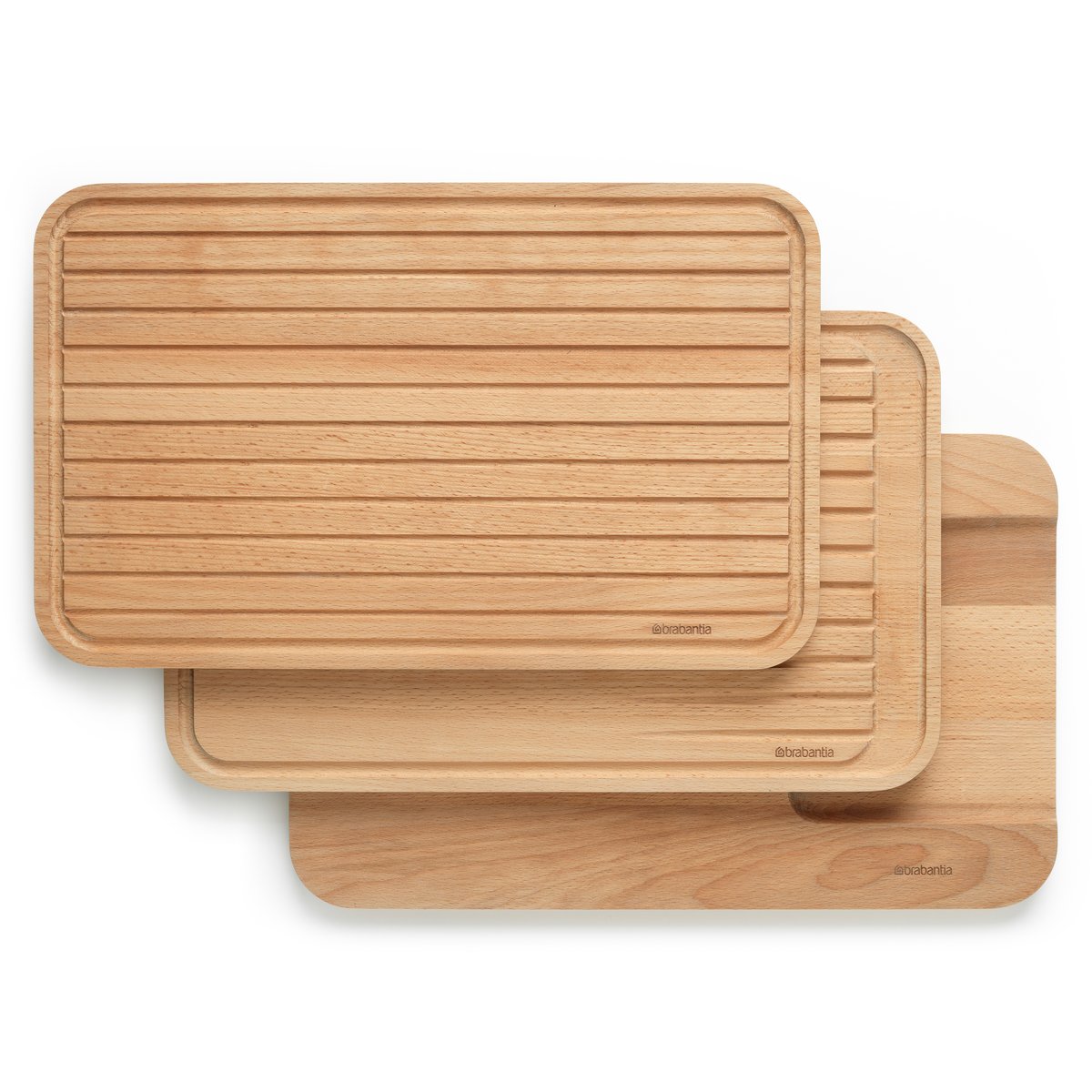 Brabantia Profile cutting board 3-pack Beech wood