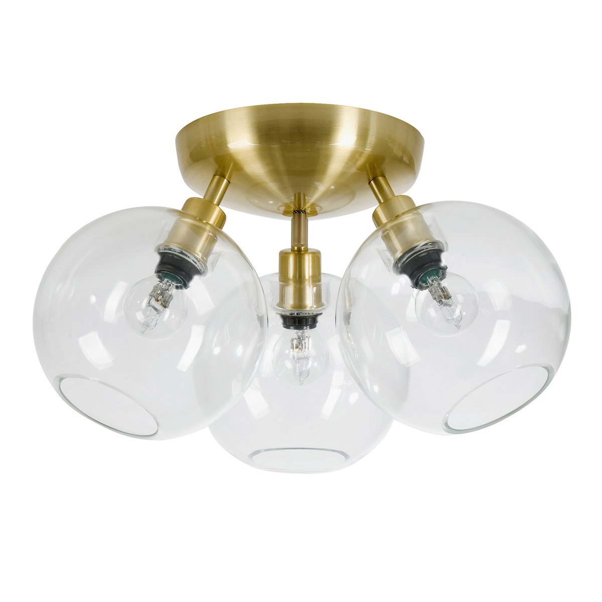 Belid Gloria ceiling lamp Ø33 cm brass-clear