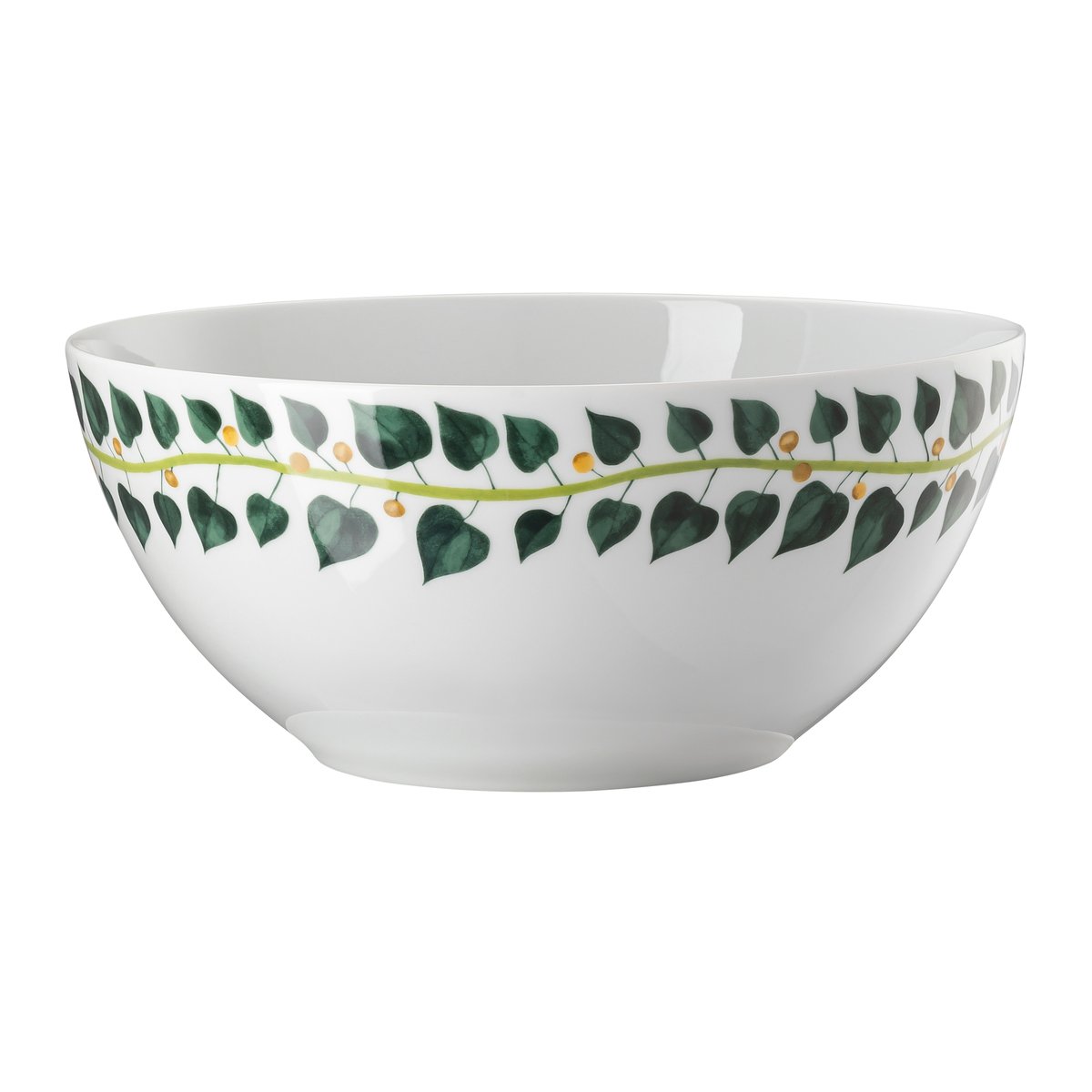 Rosenthal Magic Garden Foliage skål 28 cm Vit-grön