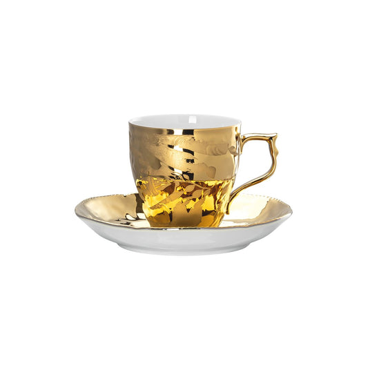 Rosenthal Rosenthal Heritage Midas espressokopp med fat Vit-guld