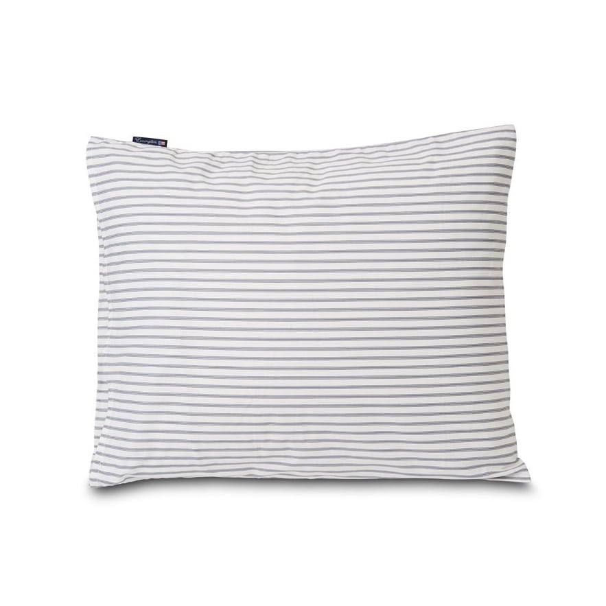 Lexington Lexington Striped örngott tencel 50x60 cm White-steel blue