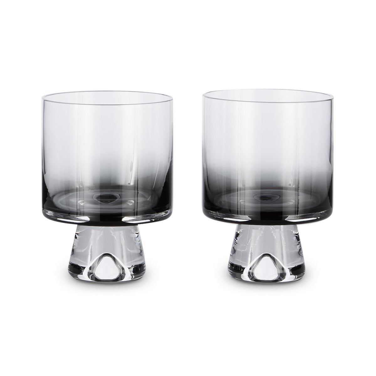 Tom Dixon Tank Wasserglas niedrig 2er Pack Schwarz